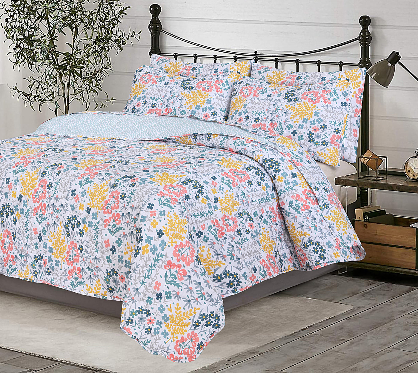 Quilted Summer Comforter 6 Pcs Set Design-8